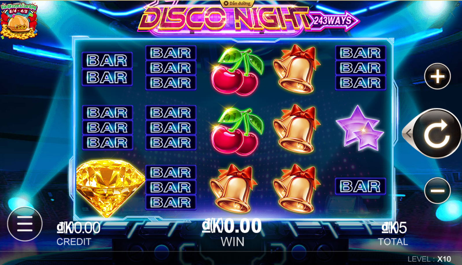 Các biểu tượng trong game Disco Night